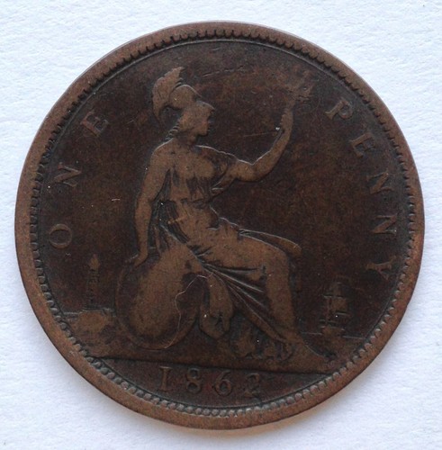 1862 queen victoria - 1862, penny
