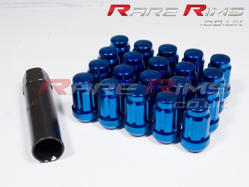 Blue spline wheel nuts 20 - blue, x