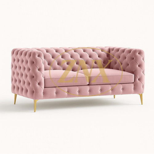 Tufted velvet sofa large - velvet,