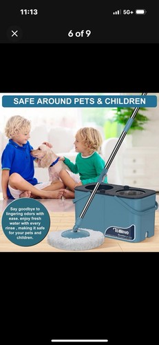 Tsmine spin mop and bucket - spin,
