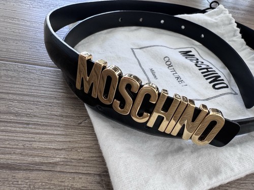 Moschino slim black - , leather