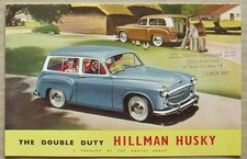 HILLMAN HUSKY Car Sales Brochure c1957 #2278/EX