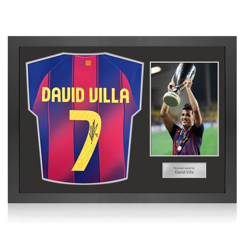 David villa signed barcelona - david,
