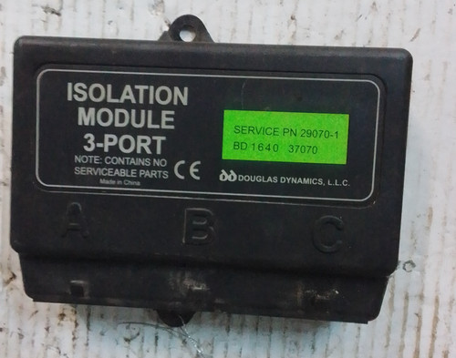 Snow plow isolation module - plow,