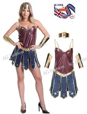 Adult Wonder Women Cosplay Halloween Party Costumes Dawn Justice Superhero-UK