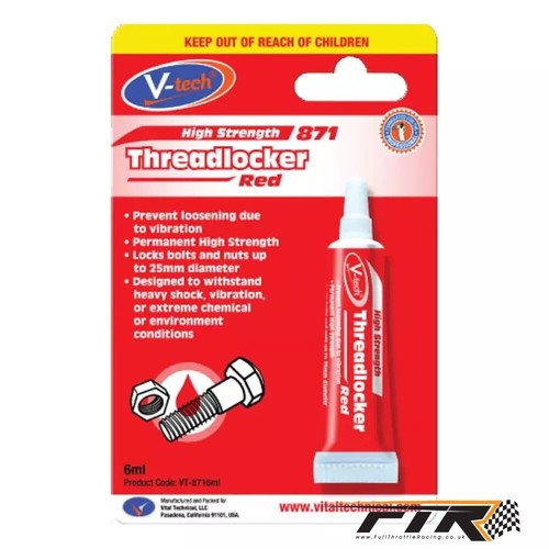 6ml 871 high - strength, red