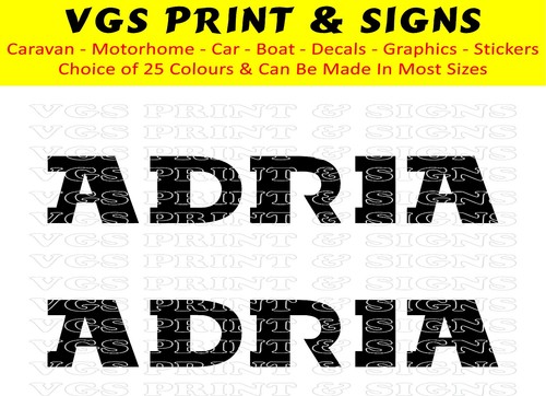 Adria caravan decals - adria,