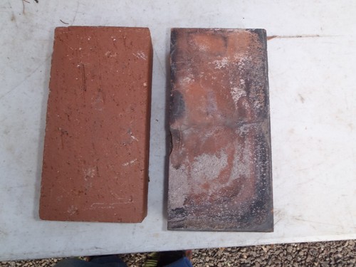 Reclaimed red street pavers - red,