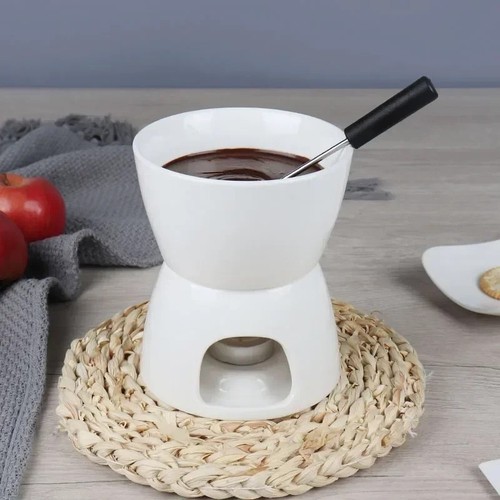 Chocolate fondue pot - fondue, light