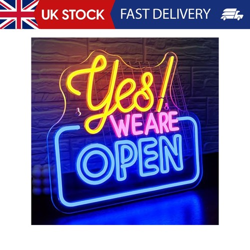 Open neon sign led - open, yes