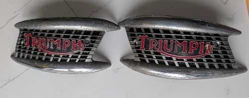 Triumph tank badges genuine - triumph,