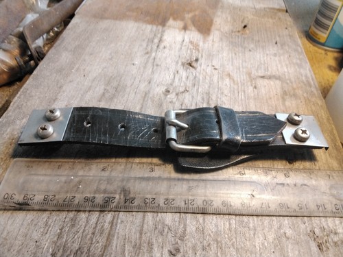 Leather bonnet strap - bonnet, for