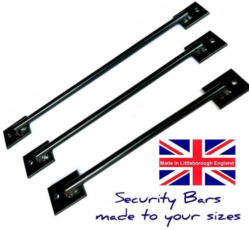 Door window security bar - &,