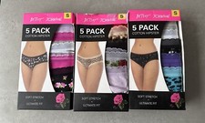 Womens Small Betsey Johnson 5 pack hipsters soft stretch ultimate fit Underwear