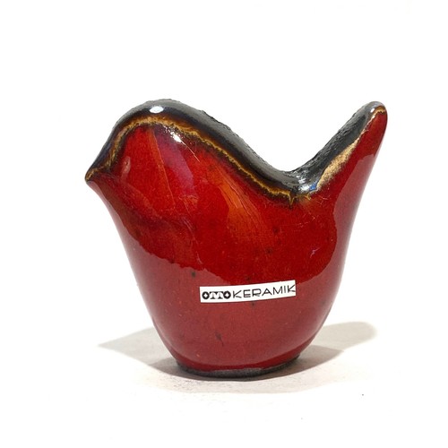 Otto keramik bird red - keramik,