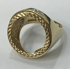 9ct Gold Half Sovereign Plain