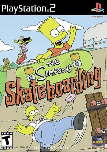 The simpsons skateboarding - the,