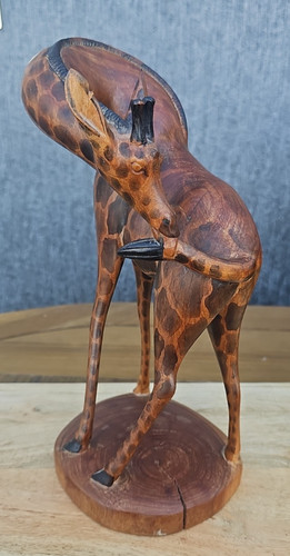 Hand carved wooden african - carved,