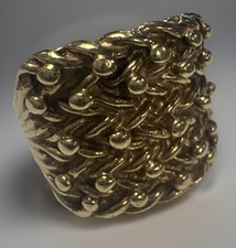 9ct Yellow Gold 5 Row Keeper