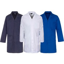 UNISEX LAB COAT LABORATORY WORK DOCTOR MEDICAL DENTAL NURSING TECHNICIAN OVERALL