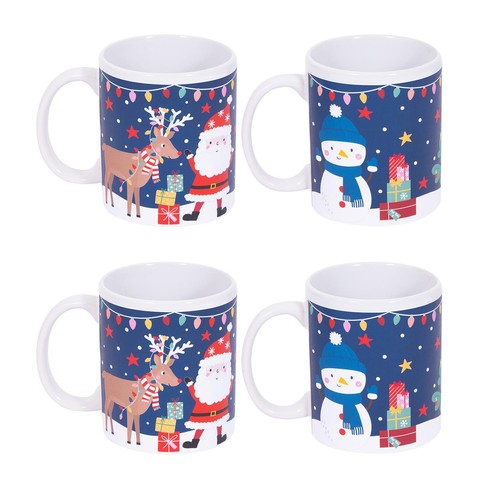 Set christmas mugs - set,