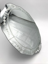 Vintage Mid Century Frameless Etched Bathroom Vanity Wall Mirror