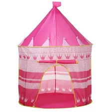 CHILDRENS KIDS POP UP WIZARD PRINCESS CASTLE TENT INDOOR/OUTDOOR PLAYHOUSE