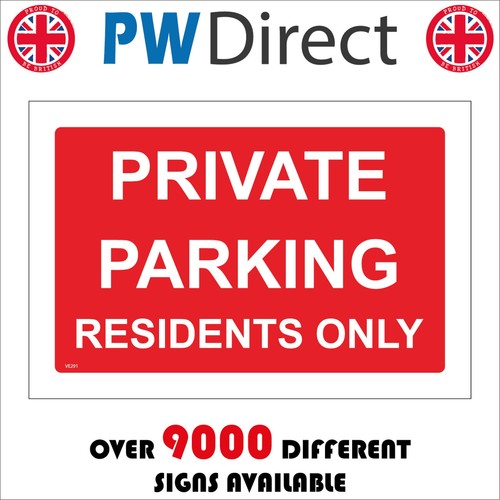 Sign private parking residents - sign,
