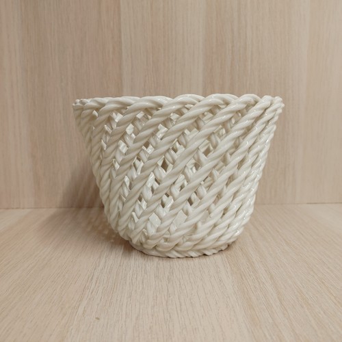 Spanish pottery basket twisted - pottery,