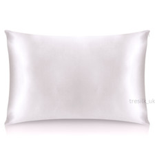 100% Mulberry Silk Pillowcase 22 Momme Anti Wrinkle Hair Skin White TRÈSILK