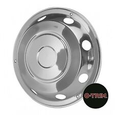 2 x 17.5" Leyland DAF Front wheel trims hub caps covers stainless steel