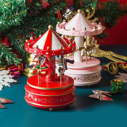 Carousel music box - carousel, castle