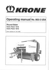 Krone Round Baler Vario Pack