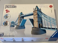 RAVENSBURGER 3D PUZZLE 125593 TOWER BRIDGE LONDON 216 PCS 100% COMPLETE