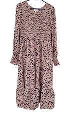 Stella Morgan Long Sleeve Midi dusky Pink Dress Size 10