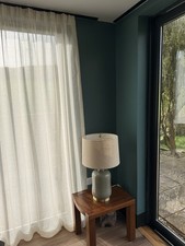 Large Linen  Sheer Curtains -