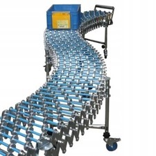 Rosfix Pantograph Roller Conveyor 2.1m – Modular Steel | 60cm | Logistics