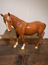 Rare Beswick Horse - Chestnut Mare Facing Left 976 - Beautiful Example