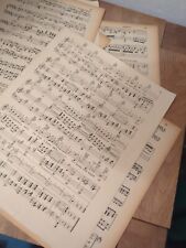 DOUBLE SIDED vintage sheet music paper DECOUPAGE A4ish VARIOUS AMOUNTS.