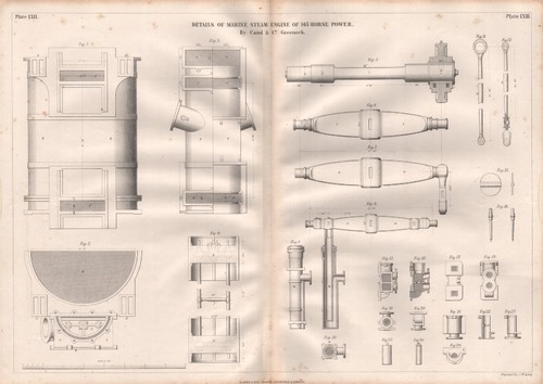 19c engineering drawing 145hp - 19c,