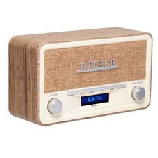 DAB+  FM Radio Bluetooth Denver DAB-18 Vintage Style Stereo Real Wood Cabinet