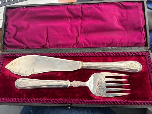Vintage silver plated fish - silver,