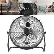 18 Inch Floor Fan Black High