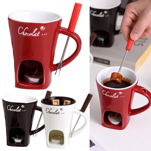 Chocolate fondue mugs ceramic - fondue, mugs,ceramic