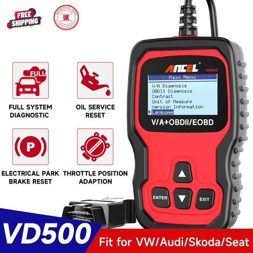 Ancl vd500 obd2 scanner code - ancl,