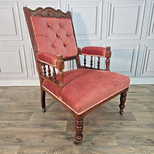 Antique Upholstered Armchair