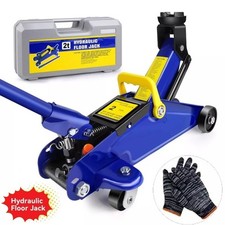 Trolley Jack 2 Ton Tonne Low Profile Hydraulic Floor Lifting Car Van Garage Case