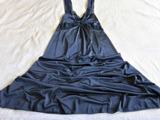 Vintage Long Silky Black Nylon