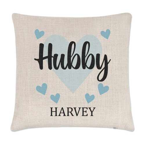 Personalised hubby cushion - personalised,