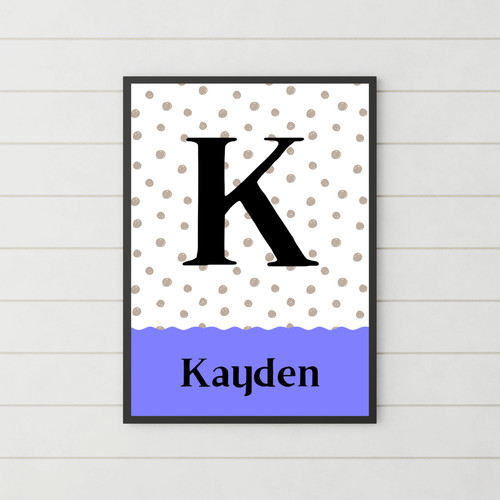 Dotty personalised initial - dotty,